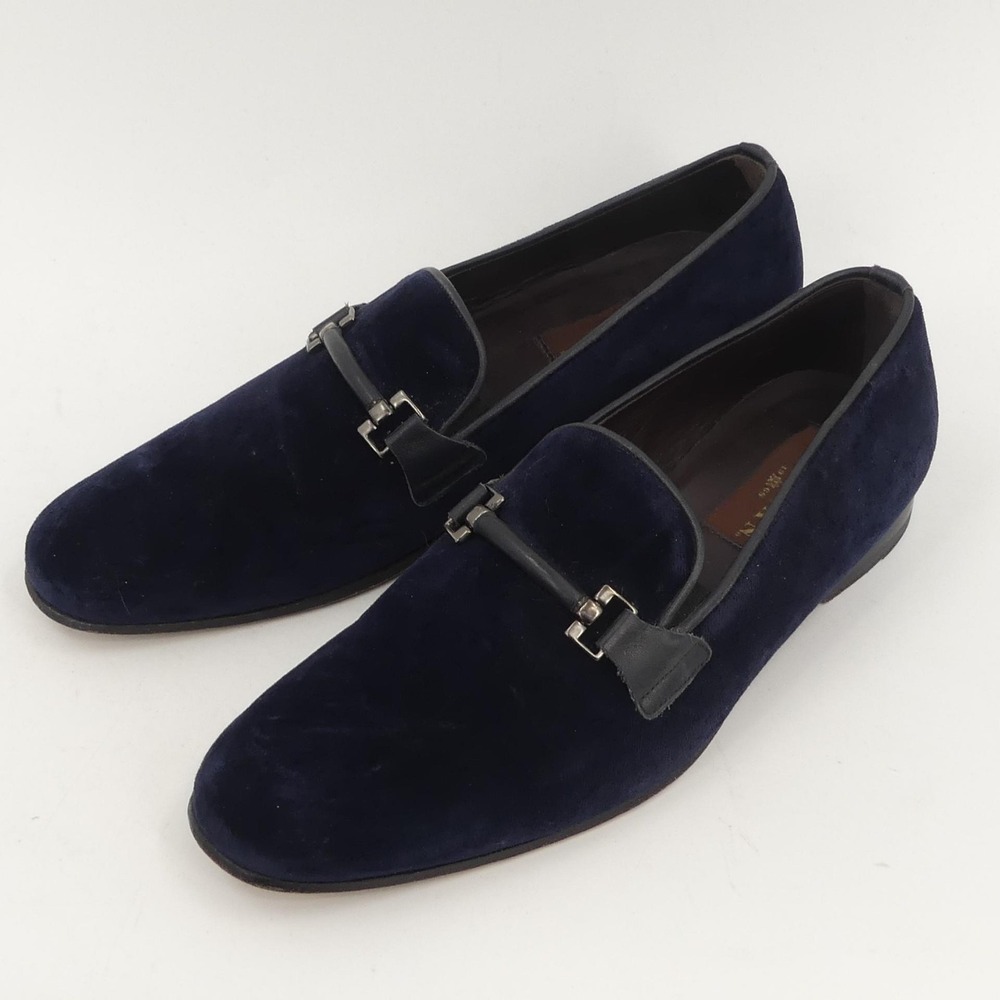 Mezlan Shoes Men's Size 10 Suede Leather Loafers Slip On Bit Dress Spain